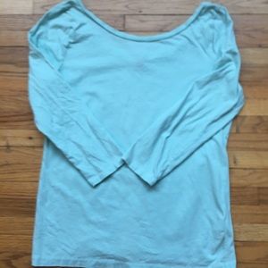 J. Crew Mint Green Ballerina Tee